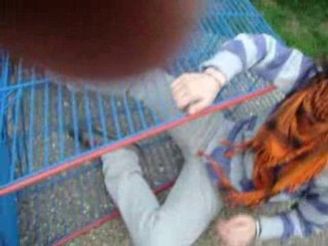 Monchou qui se casse la gueule à cause de Chouchou xD