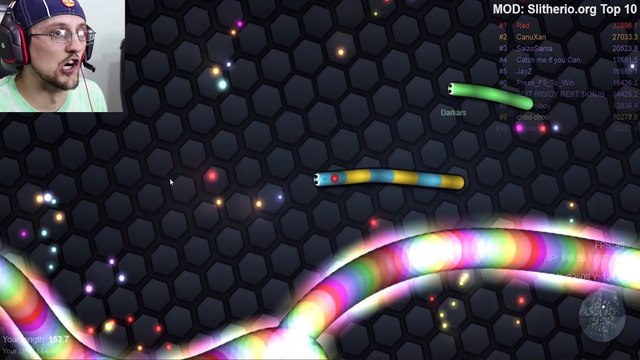 SLITHER.io #4: CRAZY GAME GLITCH after MAJOR FREEZE LAG?? (FGTEEV Duddy is  Finding Dory + More) 