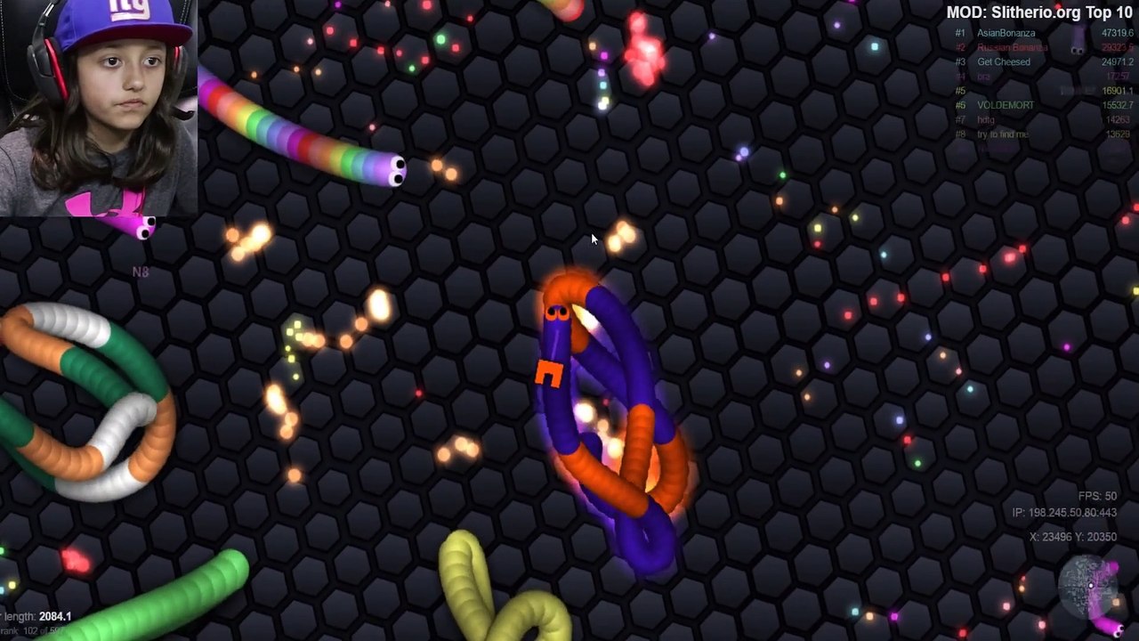 SLITHER.io #5- BABY SNAKE PUNCHER! FGTEEV Kids Play w_ Worms! ♫ (Chase, Lex, Mike & Shawn) ♫