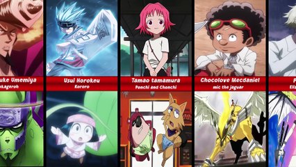 All caracter shaman king and guardian ghost