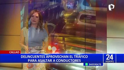 Callao: ladrones aprovechan la luz roja del semáforo para asaltar a conductores y pasajeros