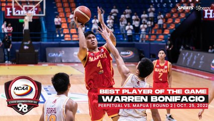 NCAA Season 98 | Best Player: Warren Bonifacio (Mapua vs Perpetual)