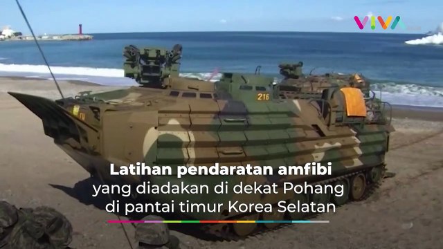 Korut 'Mengutuk' Marinir Korsel Latihan Pendaratan Amfibi