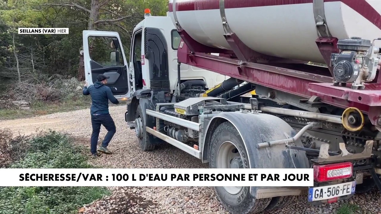 Sécheresse : 100 litres d’eau par personne et par jour dans le Var