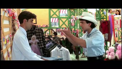 AAMIR KHAN AND JUHI CHAWLA FIGHTING