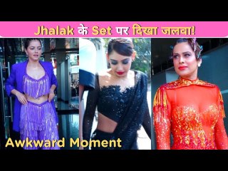 Nia Sharma, Rubina Dilaik, Niti Taylor and Amruta Khanvilkar Awkward Moment At JDJ10 Sets