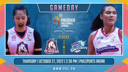 GAME 1 OCTOBER 27, 2022 | AKARI CHARGERS vs CREAMLINE COOL SMASHERS | 2022 PVL REINFORCED CONFERENCE