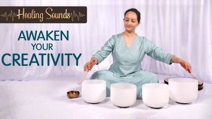 Sound Bath For Imagination, Creativity & Visualisation | Crystal Singing Bowls | Healing Sounds