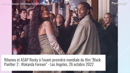 Rihanna envoûtante en robe en cuir, au bras d'ASAP Rocky : grand retour après l'arrivée de leur bébé !