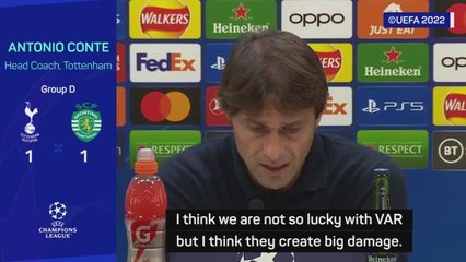 'Unfair' VAR is damaging, fumes Spurs' Conte
