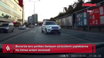 Trafikte bu sürücülerin yaptıklarını görenler şaştı kaldı