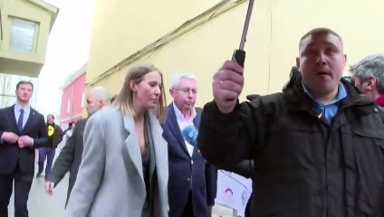 Xenia Sobtschak ist nach Litauen geflohen