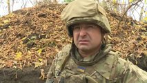 Los soldados ucranianos se atrincheran en el frente de Jersón