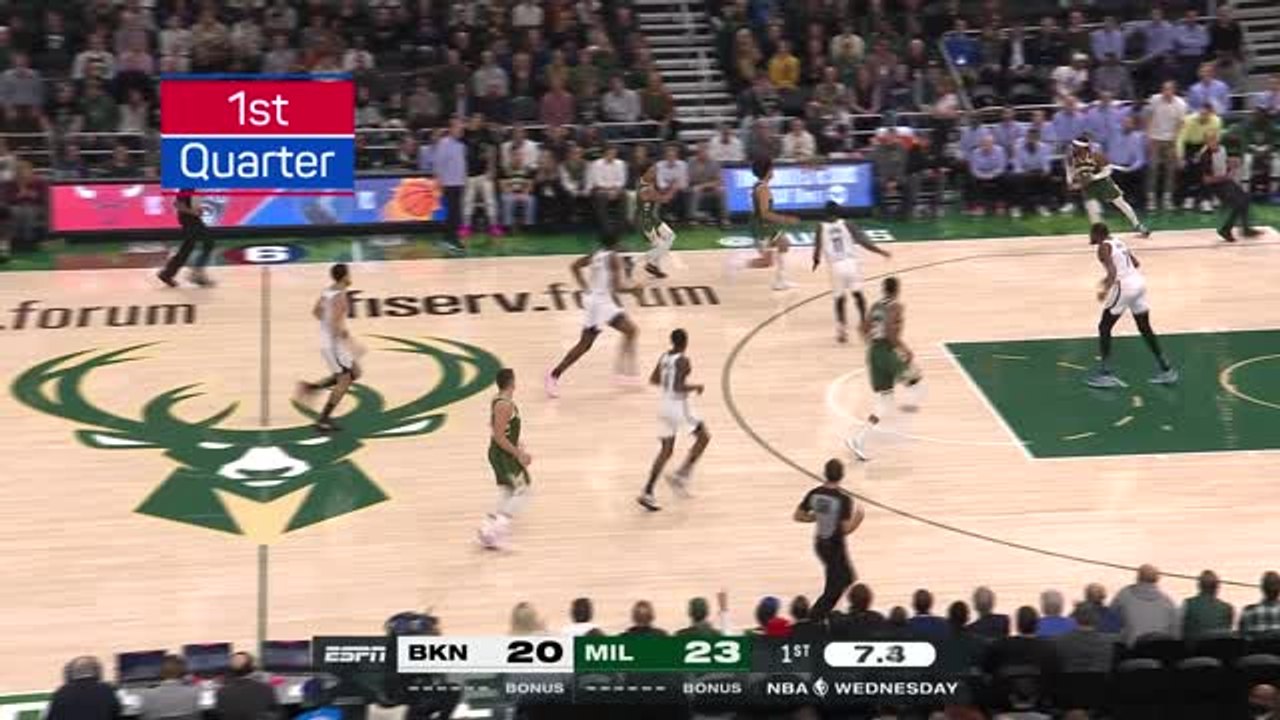 Giannis dominates Nets as Bucks maintain perfect start