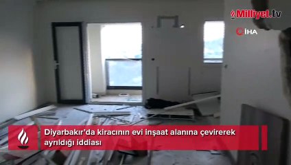Kiracı balyoz, hilti, elektrikli testere ile evi bu hale getirdi!