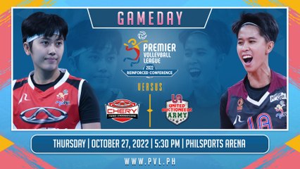 GAME 2 OCTOBER 27, 2022 | CHERY TIGGO CROSSOVERS vs UNITED AUCTIONEERS ARMY | 2022 PVL REINFORCED CONFERENCE