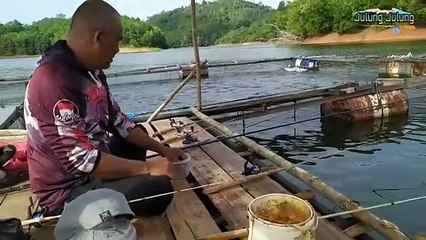 Mancing ikan nila di RIAM KANAN __ Ikan nya langsung dibakar