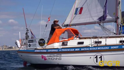 Golden Globe Race Official 2022 : Solo Sailor Arnaud Gaist Onboard footage from LSO to Lanzarote