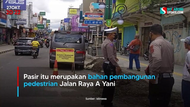 Tabrak Pasir di Jalan A Yani Sukabumi, Pemilik Mobil Tuntut Ganti Rugi