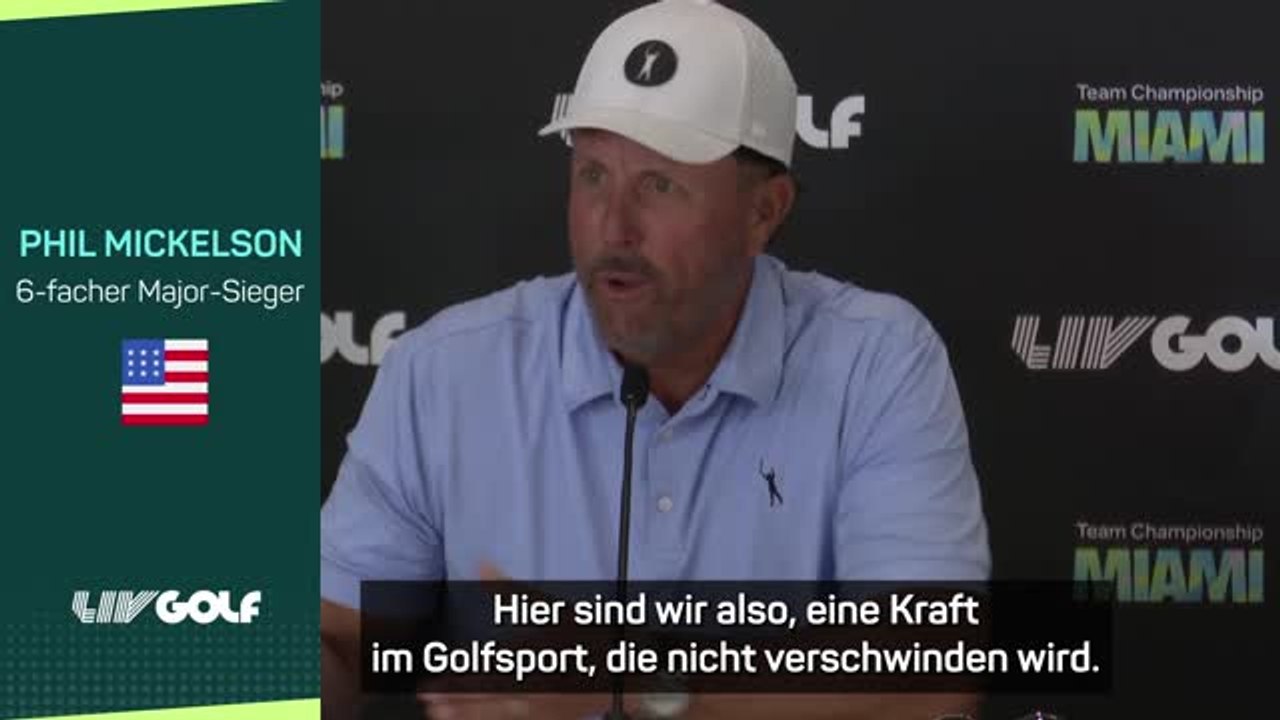 Mickelson kontert McIlroy: LIV Golf geht nicht weg