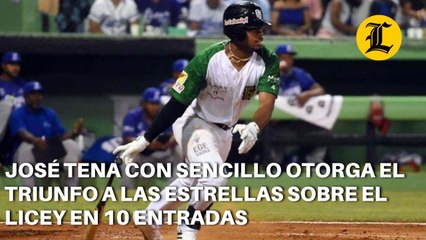 José Tena con sencillo otorga el triunfo a las Estrellas sobre el Licey en 10 entradas