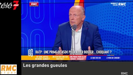 Zapping du 27/10 - "Certains sont des branl**** !" : débat animé dans les Grandes Gueules sur les primes à la RATP