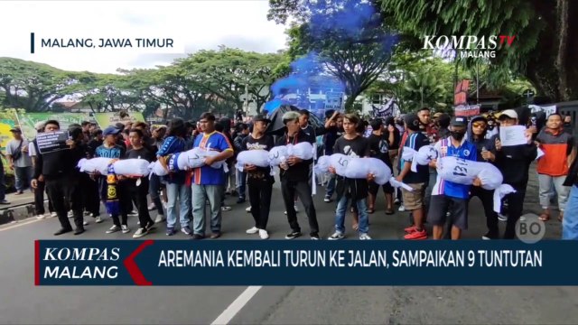 Aremania Kembali Turun Ke Jalan, Sampaikan 9 Tuntutan Usut Tuntas Tragedi Kanjuruhan