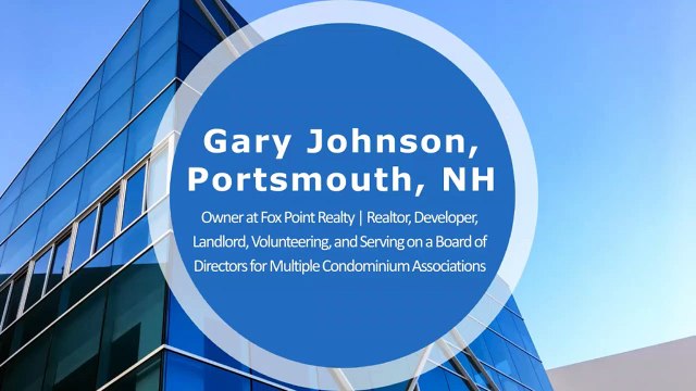 Gary Johnson (Portsmouth NH) - A Dedicated Professional