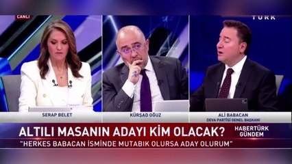 Babacan'ın seçim için ortak aday yorumu