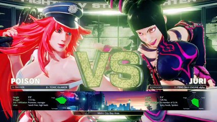 POISON VS JURI STREET FIGHTER V HIGH LEVEL FIGHT!