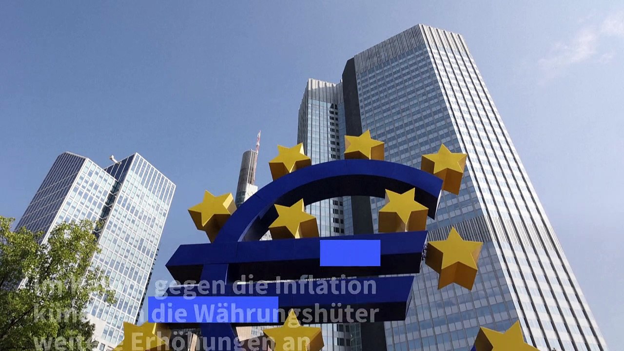 EZB erhöht Leitzinsen um 0,75 Punkte