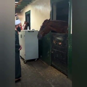 Atla zikir çeken cemaatçi gündem oldu