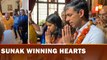 Old video of UK PM Rishi Sunak touching  feet of Hindu Monk wins hearts