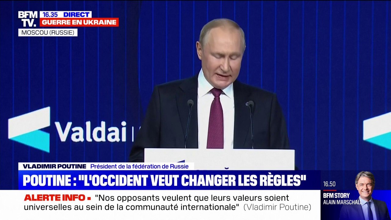 Vladimir Poutine: "Lorsque quelque chose est de...