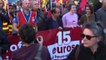 A Parigi manifestazione del sindacato Cgt per aumento dei salari