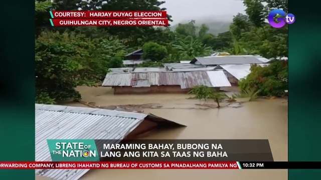 Maraming bahay, bubong na lang ang kita sa taas ng baha | SONA