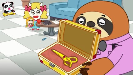 Siapa yang Mencuri Gunting Emas  Kepala Polisi Labrador  BabyBus Bahasa Indonesia