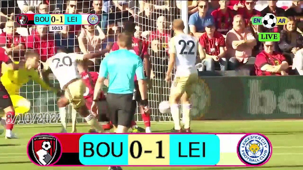 Bournemouth 2v1 Leicester /ليسترسيتي 1- 2بورنموث  / English Premier League 2022 / 2023  الدوري الإنجليزي الممتاز