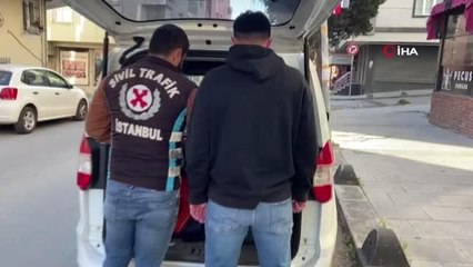 Ambulansa yol vermeyen sürücüye cezai işlem uygulandı