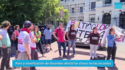 Paro y movilización de docentes afectó las clases en las escuelas