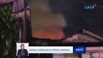 Sunog, sumiklab sa Tondo, Maynila | Saksi