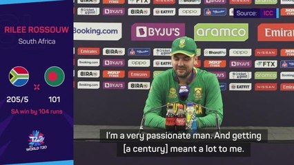 Rossouw hits 'special' century as South Africa trounce Bangladesh