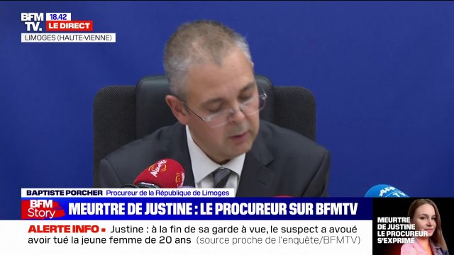 Meurtre de Justine: Le mis en cause a reconnu avoir tué la victime , affirme le procureur