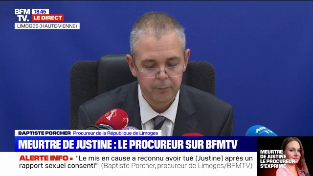 Meurtre de Justine: le procureur annonce l'ouverture d'une information judiciaire pour viol, séquestration et meurtre