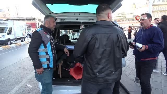 Taksim Meydanı'nda sivil trafik ekipleri tarafından denetim yapıldı
