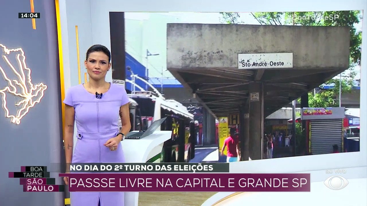 Domingo terá passe livre na capital e na Grande SP 27/10/2022 15:04:14