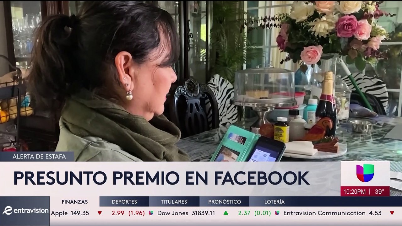 Presunto premio en facebook
