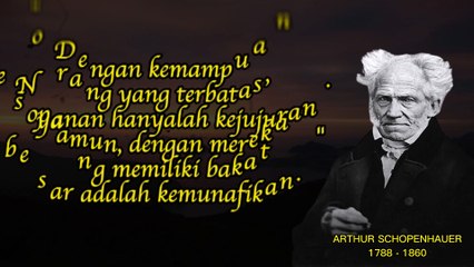 30 KATA BIJAK ARTHUR SCHOPENHAUER YANG MENGINSPIRASI HIDUP