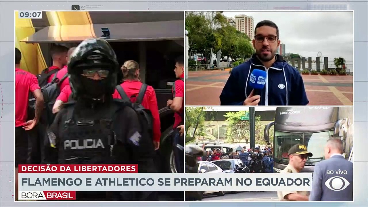 Libertadores: Flamengo e Athletico se preparam no Equador 27/10/2022 15:10:37