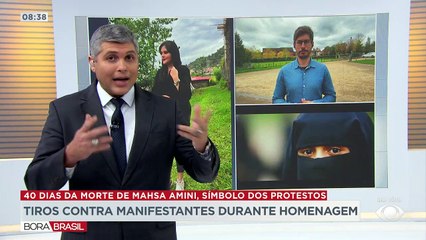 No Irã, manifestantes são alvo de tiros durante homenagem a jovem morta 27/10/2022 15:12:31